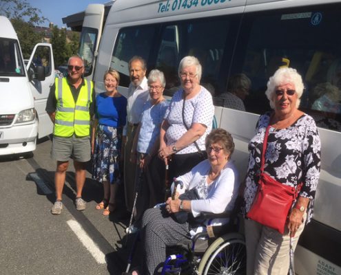 Tynedale Stroke Club by the Adapt (NE) bus