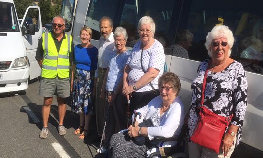 Tynedale Stroke Club by the Adapt (NE) bus