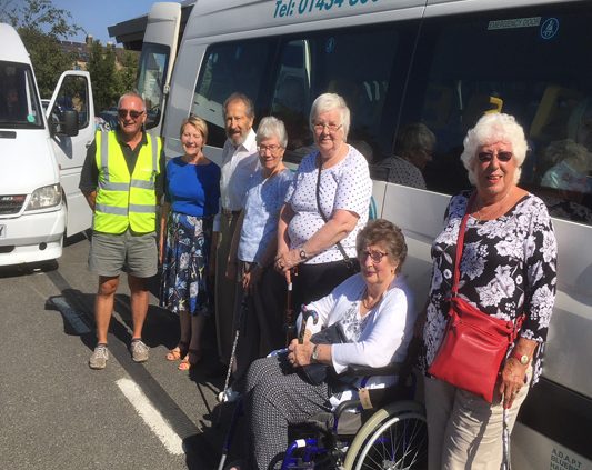 Tynedale Stroke Club by the Adapt (NE) bus