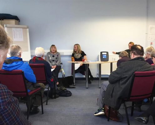 Pat Maginn and Liz Prudhoe at the AGM