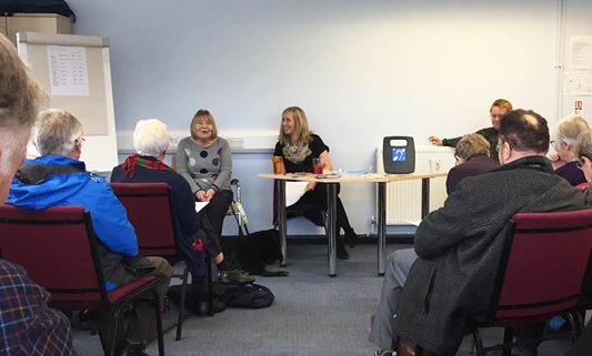 Pat Maginn and Liz Prudhoe at the AGM