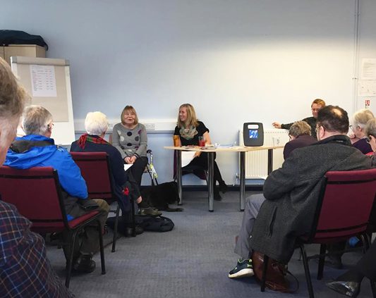 Pat Maginn and Liz Prudhoe at the AGM