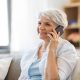 older lady on phone